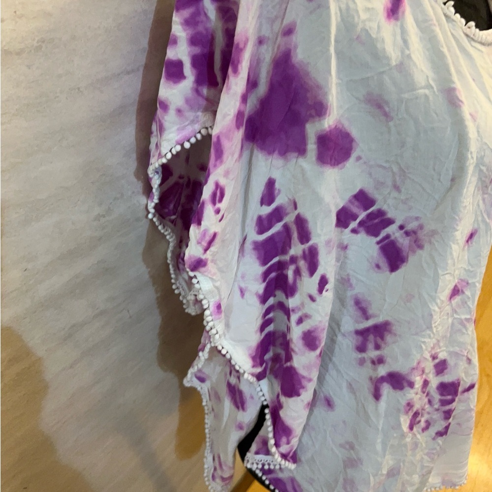 Victoria's Secret Purple Tie-Dye Blouse - Picture 6 of 8